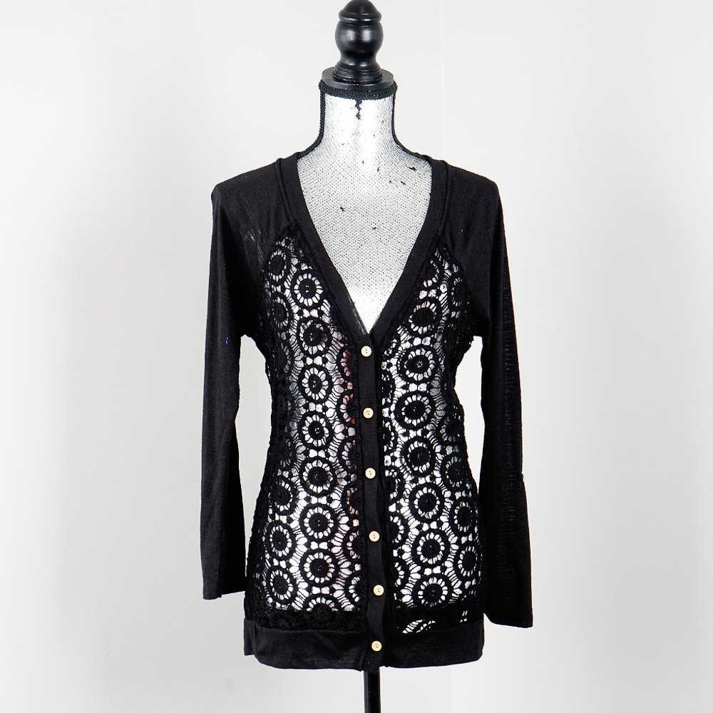 NWOT Style & Co lace and cotton cardigan - M
